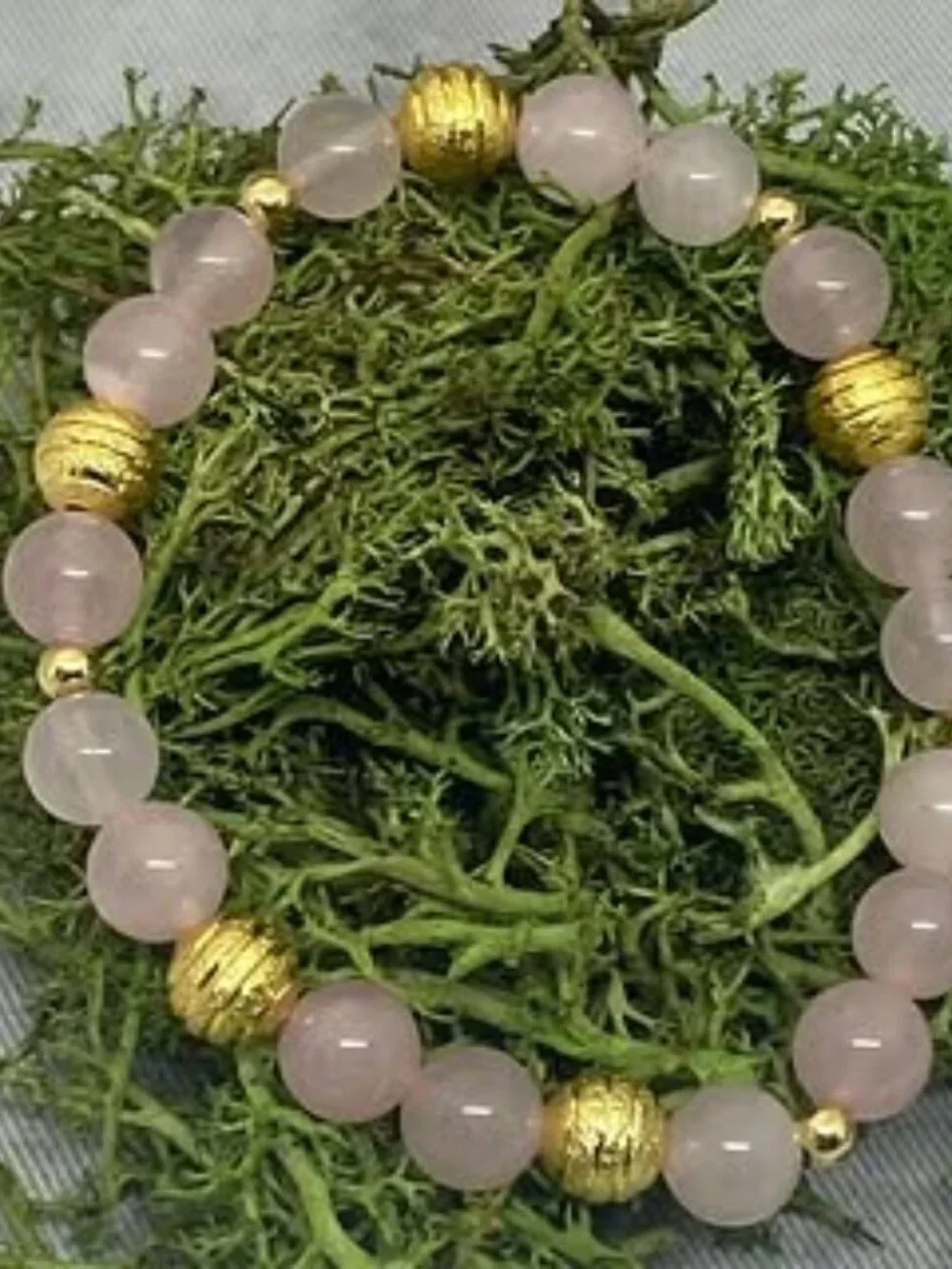 Ribbon Of Love * Rose Quartz Beads